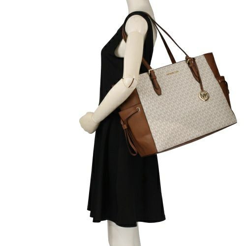 マイケルコース トートバッグ レディース ギリー シグネチャー ラージ ドローストリング トラベル トート ホワイト MICHAEL KORS 35S1G2GT7B VANILLA
