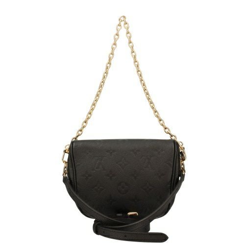 ルイヴィトン ショルダーバッグ レディース モノグラムアンプラント ミニ バムバッグ ブラック LOUIS VUITTON M46917 ノワール