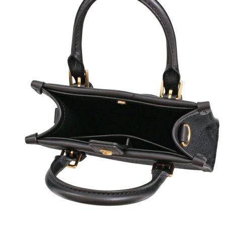 トリーバーチ ショルダーバッグ レディース モノグラム ミニトート クロスボディ ブラック TORY BURCH 152133 001