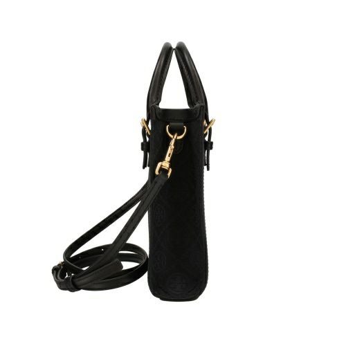 トリーバーチ ショルダーバッグ レディース モノグラム ミニトート クロスボディ ブラック TORY BURCH 152133 001