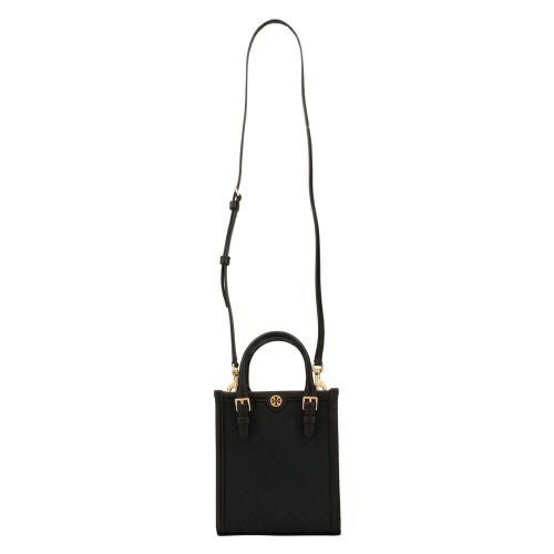トリーバーチ ショルダーバッグ レディース モノグラム ミニトート クロスボディ ブラック TORY BURCH 152133 001