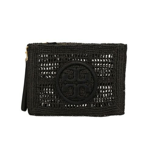 トリーバーチ セカンドバッグ レディース エラ クロシェ ポーチ クラッチバッグ ブラック TORY BURCH 155038 001