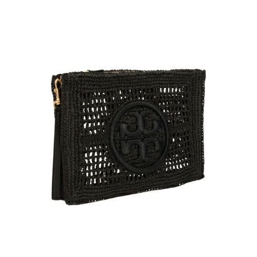 トリーバーチ セカンドバッグ レディース エラ クロシェ ポーチ クラッチバッグ ブラック TORY BURCH 155038 001