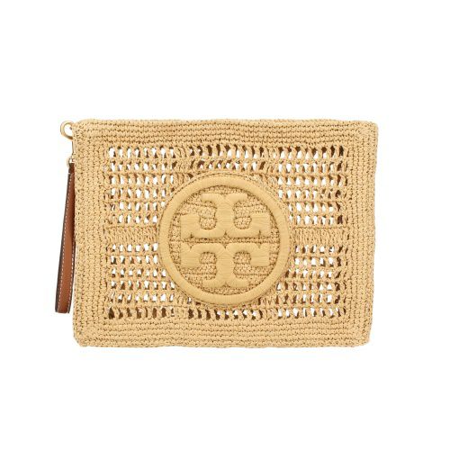 トリーバーチ セカンドバッグ レディース エラ クロシェ ポーチ クラッチバッグ ベージュ TORY BURCH 155038 254