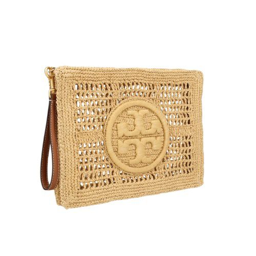 トリーバーチ セカンドバッグ レディース エラ クロシェ ポーチ クラッチバッグ ベージュ TORY BURCH 155038 254