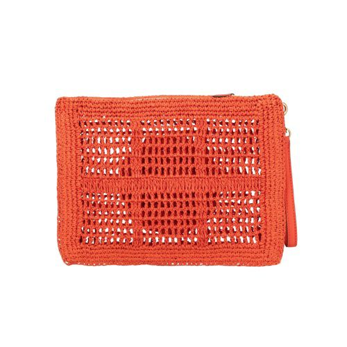 トリーバーチ セカンドバッグ レディース エラ クロシェ ポーチ クラッチバッグ レッド TORY BURCH 155038 627