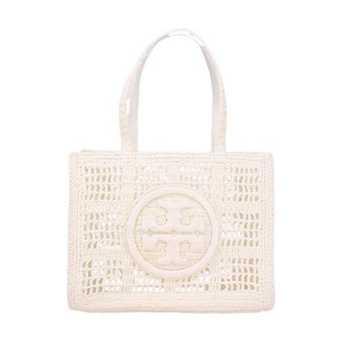 トリーバーチ トートバッグ レディース エラ スモールトート クロシェ ロゴ ホワイト TORY BURCH 158040 100