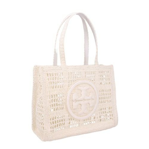 トリーバーチ トートバッグ レディース エラ スモールトート クロシェ ロゴ ホワイト TORY BURCH 158040 100