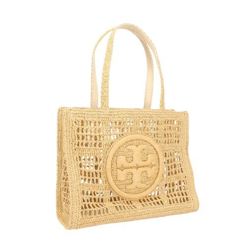 トリーバーチ トートバッグ レディース エラ スモールトート クロシェ ロゴ ベージュ TORY BURCH 158040 254