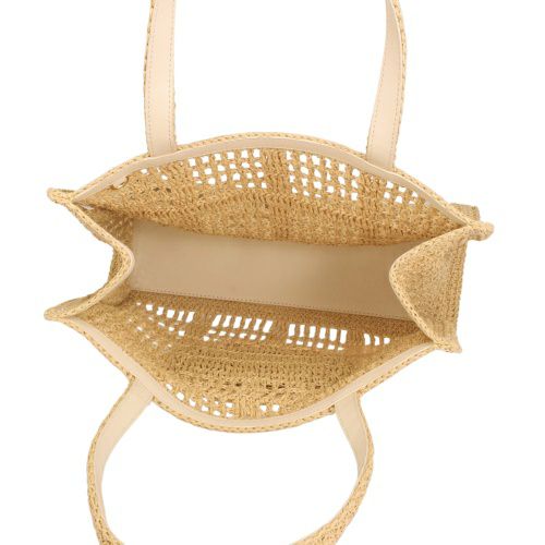 トリーバーチ トートバッグ レディース エラ スモールトート クロシェ ロゴ ベージュ TORY BURCH 158040 254