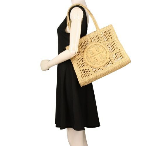 トリーバーチ トートバッグ レディース エラ スモールトート クロシェ ロゴ ベージュ TORY BURCH 158040 254