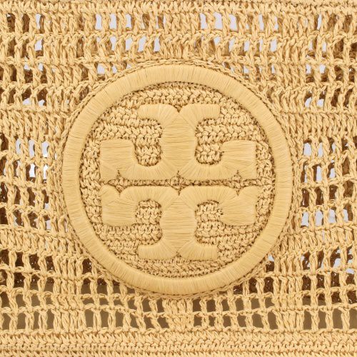トリーバーチ トートバッグ レディース エラ スモールトート クロシェ ロゴ ベージュ TORY BURCH 158040 254