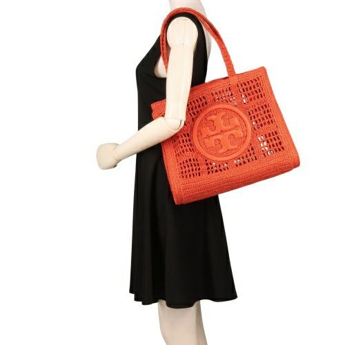 トリーバーチ トートバッグ レディース エラ スモールトート クロシェ ロゴ レッド TORY BURCH 158040 627