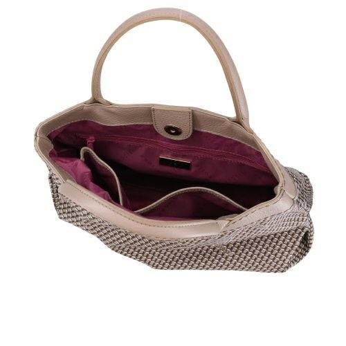 プリニオ ヴィソナ ハンドバッグ レディース ブラウン PLINIO VISONA 23717 TAUPE