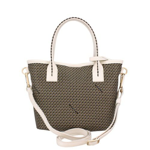 プリニオ ヴィソナ ハンドバッグ レディース ブラック PLINIO VISONA 24935 NERO/LATTE