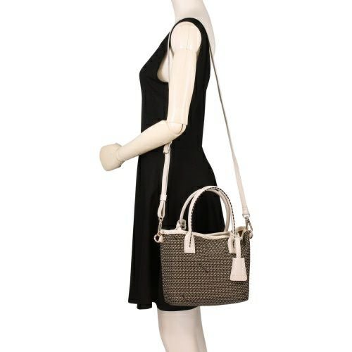 プリニオ ヴィソナ ハンドバッグ レディース ブラック PLINIO VISONA 24935 NERO/LATTE