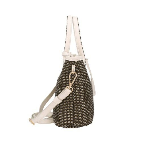 プリニオ ヴィソナ ハンドバッグ レディース ブラック PLINIO VISONA 24935 NERO/LATTE