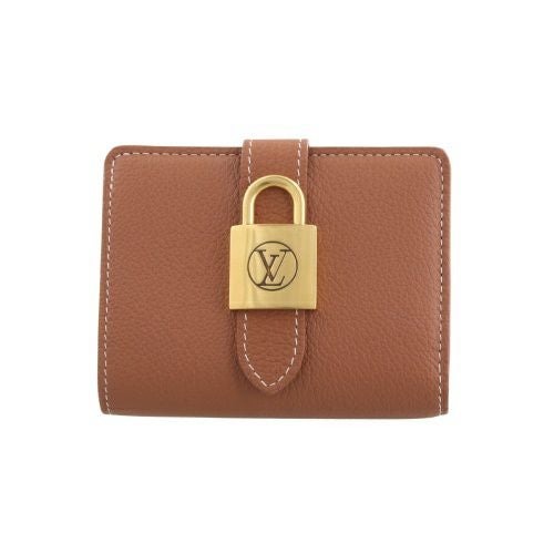 ルイヴィトン 二つ折り財布 レディース ポルトフォイユ・ロウキー・コンパクト ブラウン LOUIS VUITTON M12148 コニャック