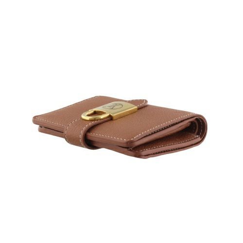 ルイヴィトン 二つ折り財布 レディース ポルトフォイユ・ロウキー・コンパクト ブラウン LOUIS VUITTON M12148 コニャック