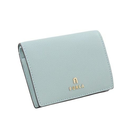 フルラ 二つ折り財布 レディース カメリア レザー スモール コンパクト バイフォールド コイン ポケット ウォレット ブルー FURLA WP00304 ARE000 AQ000 ACQUAMARINA