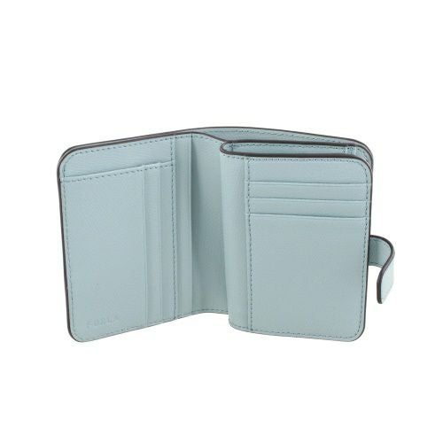 フルラ 二つ折り財布 レディース カメリア レザー スモール コンパクト ウォレット ブルー FURLA WP00315 ARE000 AQ000 ACQUAMARINA