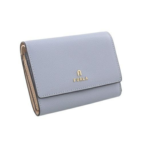 フルラ 二つ折り財布 レディース カメリア レザー ミディアム フラップ コンパクト ウォレット ブルー FURLA WP00325 ARE000 3593S NUVOLA+BALLERINA i int.