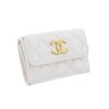 シャネル 三つ折り財布 レディース ココマーク ホワイト CHANEL AP3518 B19362 10601