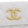 シャネル 三つ折り財布 レディース ココマーク ホワイト CHANEL AP3518 B19362 10601