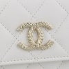 シャネル 三つ折り財布 レディース ココマーク ホワイト CHANEL AP4250 B18212 10601