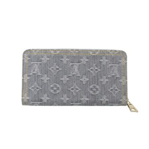 ルイヴィトン 長財布 レディース モノグラム ジッピー・ウォレット グレー LOUIS VUITTON M13214 ウォッシュドグレー