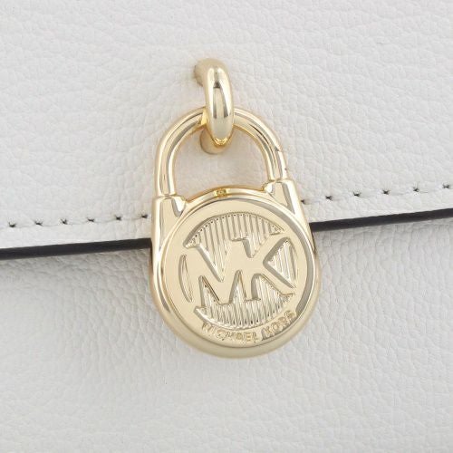 マイケルコース 長財布 レディース ハミルトン レザー ラージ フラップ コンチネンタル ウォレット ホワイト MICHAEL KORS 35S5GHME9L LT CREAM