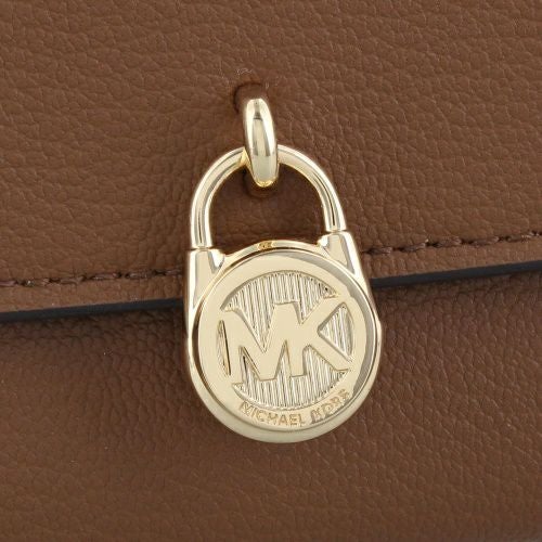 マイケルコース 長財布 レディース ハミルトン レザー ラージ フラップ コンチネンタル ウォレット ブラウン MICHAEL KORS 35S5GHME9L LUGGAGE