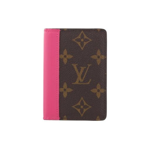 ルイヴィトン カードケース レディース モノグラム オーガナイザー・ドゥ ポッシュ ブラウン LOUIS VUITTON M12831 ポンディシェリ ピンク
