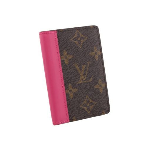 ルイヴィトン カードケース レディース モノグラム オーガナイザー・ドゥ ポッシュ ブラウン LOUIS VUITTON M12831 ポンディシェリ ピンク