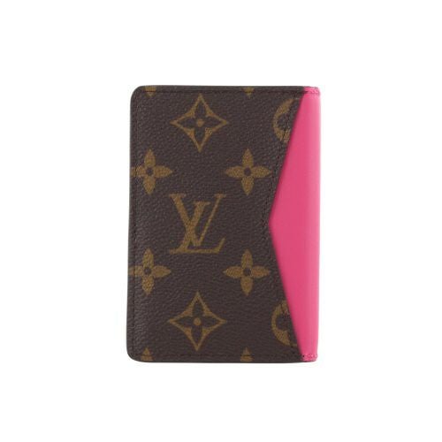 ルイヴィトン カードケース レディース モノグラム オーガナイザー・ドゥ ポッシュ ブラウン LOUIS VUITTON M12831 ポンディシェリ ピンク