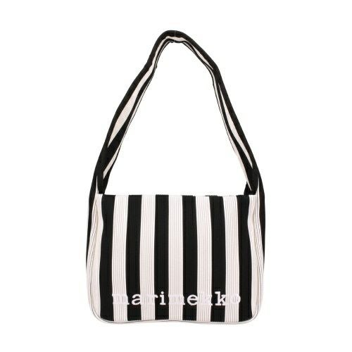 マリメッコ ハンドバッグ レディース KNITTED SHOULDERBAG MERIROSVO ブラック marimekko 094140 919 BLACK/OFF WHITE
