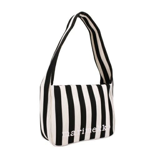 マリメッコ ハンドバッグ レディース KNITTED SHOULDERBAG MERIROSVO ブラック marimekko 094140 919 BLACK/OFF WHITE