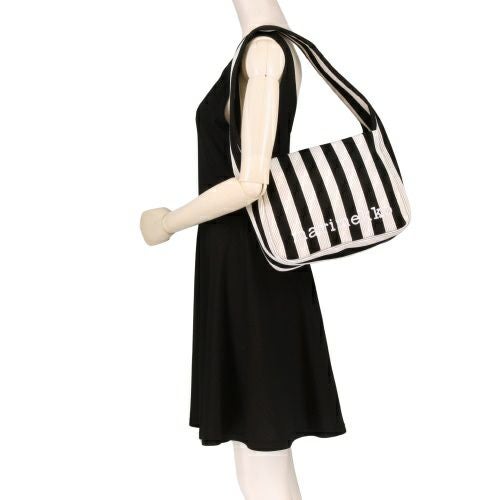 マリメッコ ハンドバッグ レディース KNITTED SHOULDERBAG MERIROSVO ブラック marimekko 094140 919 BLACK/OFF WHITE