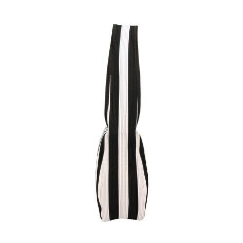マリメッコ ハンドバッグ レディース KNITTED SHOULDERBAG MERIROSVO ブラック marimekko 094140 919 BLACK/OFF WHITE
