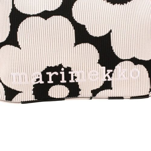 マリメッコ ハンドバッグ レディース KNITTED SHOULDERBAG UNIKKO ブラック marimekko 094141 911 BLACK/OFF WHITE