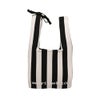 マリメッコ ハンドバッグ レディース KNITTED MINI TOTE MERIROSVO ブラック marimekko 094144 919 BLACK/OFF WHITE