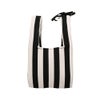 マリメッコ ハンドバッグ レディース KNITTED MINI TOTE MERIROSVO ブラック marimekko 094144 919 BLACK/OFF WHITE