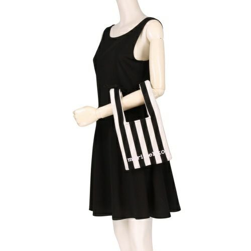 マリメッコ ハンドバッグ レディース KNITTED MINI TOTE MERIROSVO ブラック marimekko 094144 919 BLACK/OFF WHITE