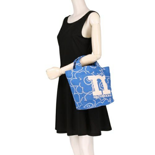 マリメッコ ハンドバッグ レディース MONO MINI TOTE PIIRTO UNIKKO ブルー marimekko 094152 580 Blue/Off White