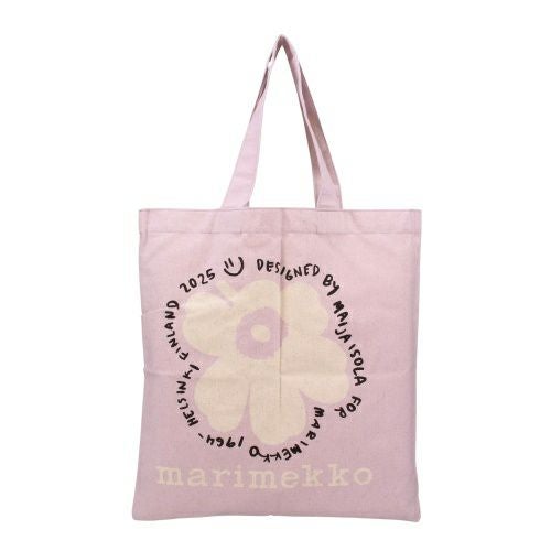 マリメッコ トートバッグ レディース VANKKA UNIKKO PLACEMENT KIOSKI BAG ピンク marimekko 094178 870 OFF WHITE/LILAC/BLACK