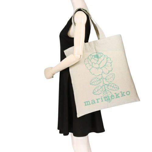 マリメッコ トートバッグ レディース VANKKA VHKIRUUSU PLACEMENT KIOSKI BAG ホワイト marimekko 094179 770 TURQUOISE/GREEN