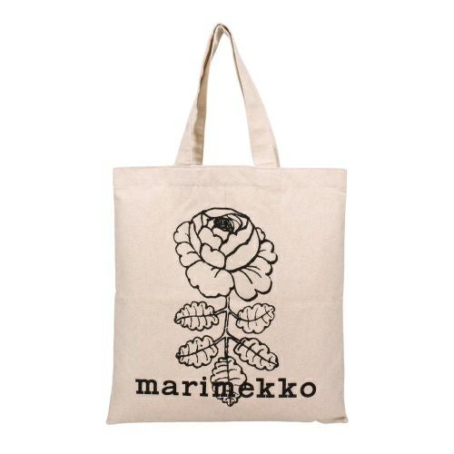 マリメッコ トートバッグ レディース VANKKA VIHKIRUUSU PLACEMENT KIOSKI BAG ホワイト marimekko 094179 890 OFF WHITE/BLACK