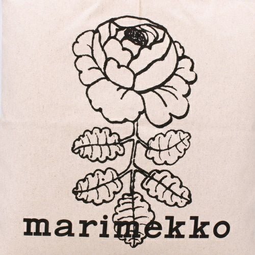 マリメッコ トートバッグ レディース VANKKA VIHKIRUUSU PLACEMENT KIOSKI BAG ホワイト marimekko 094179 890 OFF WHITE/BLACK