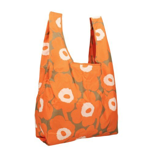 マリメッコ トートバッグ エコバッグ レディース UNIKKO SMART BAG オレンジ marimekko 094138 218 ORANGE/BEIGE/OFF WHITE