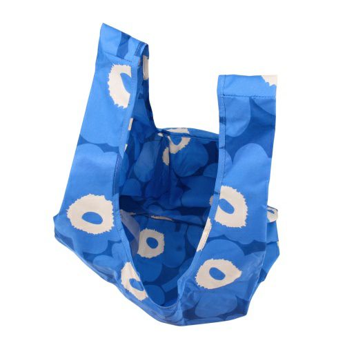 マリメッコ トートバッグ エコバッグ レディース UNIKKO SMART BAG ブルー marimekko 094138 515 BLUE/DARK BLUE/OFF WHITE